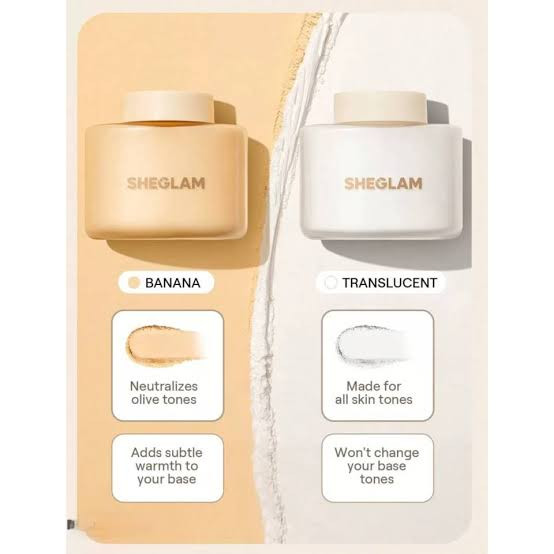 پودر فیکس نمکدانی شیگلمSHEGLAM موزی (بنانا) Banana پودر بیک شیگلم