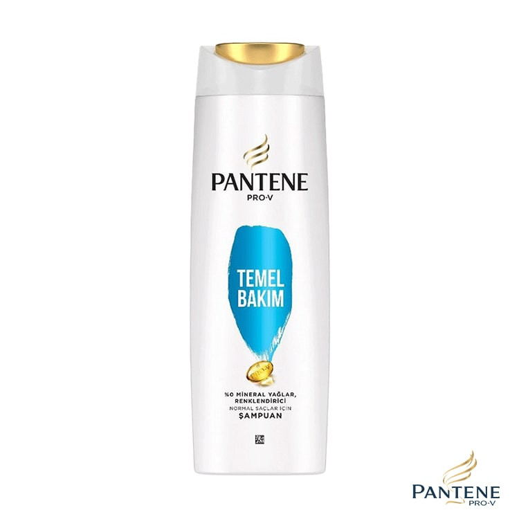 شامپو مو پنتن Pantene مدل Temel Bakim (آبی) حجم ۳۵۰ میلی لیتر