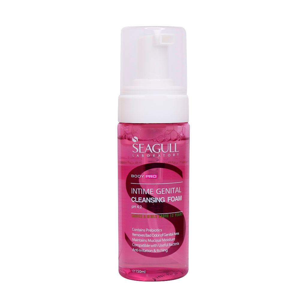 فوم بهداشتی بانوان سی گل مناسب انواع پوست ۱۵۰میلی لیتر | Seagull Intime Genital Cleansing Foam