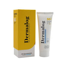 کرم ضد آفتاب SPF50 درمالوگ مناسب پوست خشک - بی رنگ