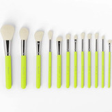 ست براش 12 تیکه بی اچ رنگ لیمویی BH Cosmetics Brush Set 12pcs