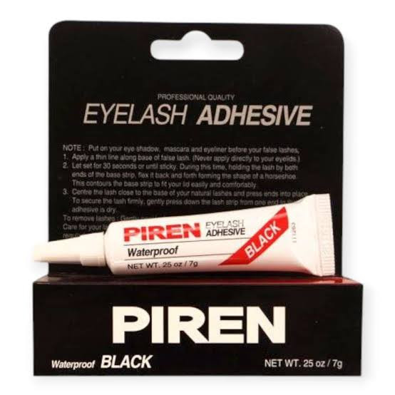 چسب مژه مصنوعی تیوپی مشکی پیرن PIREN مدل WaterProof حجم 7 گرم